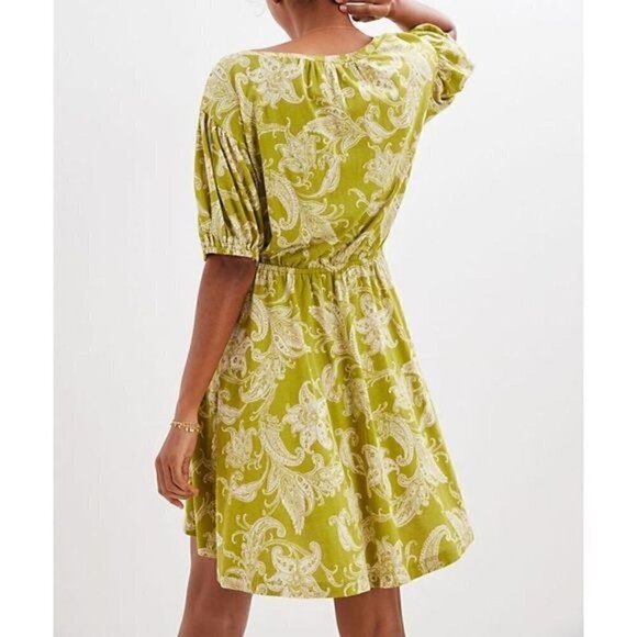 Anthropologie Mini Dress, Size M,‎ Green base, NWT - Picture 2 of 14